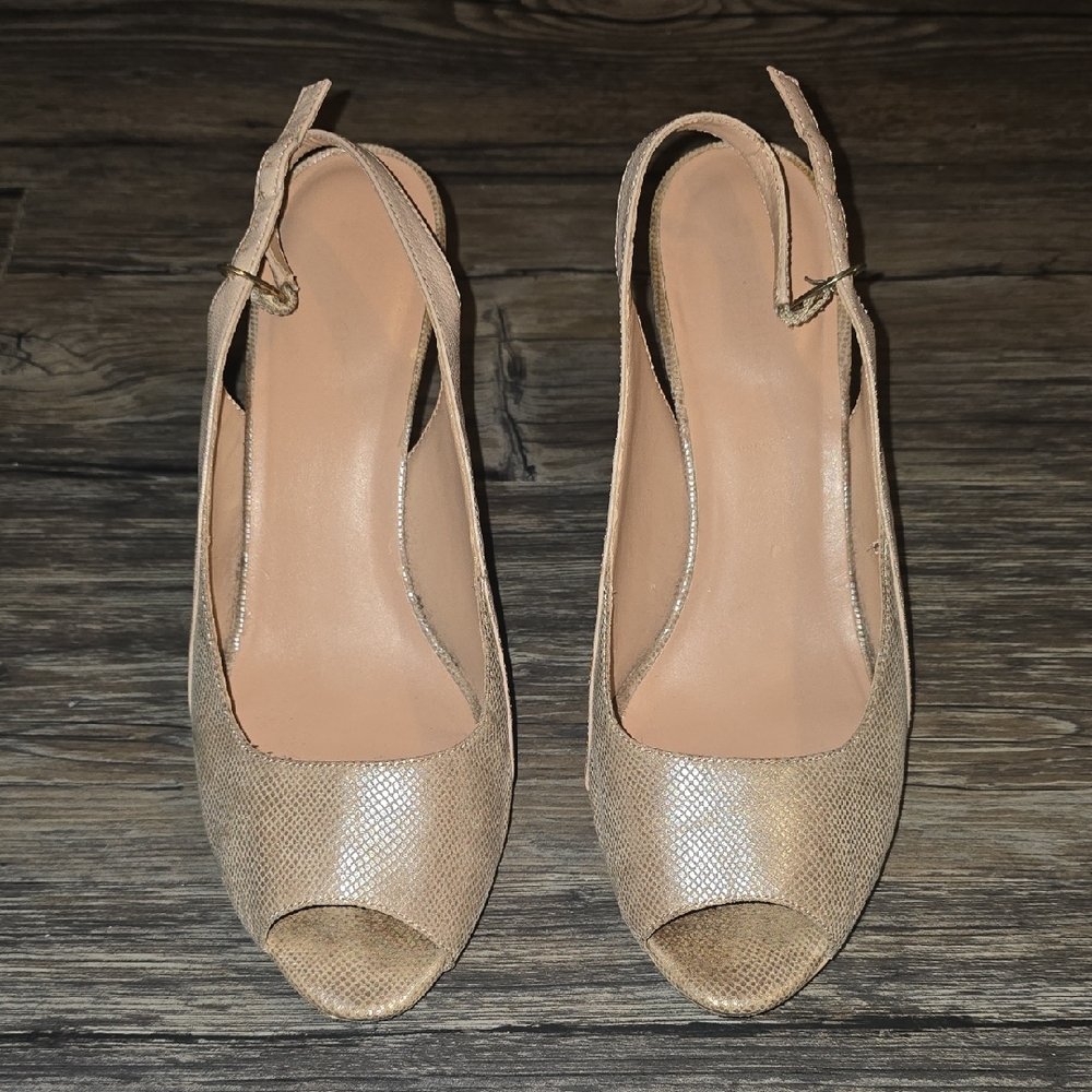Naturalizer Metallic Slingback Heels